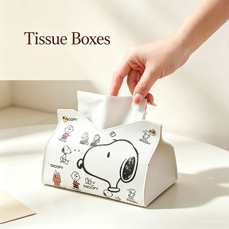 Home Goods Bathroom - Snoopys Tissue Boxes Waterproof Napkin Holder