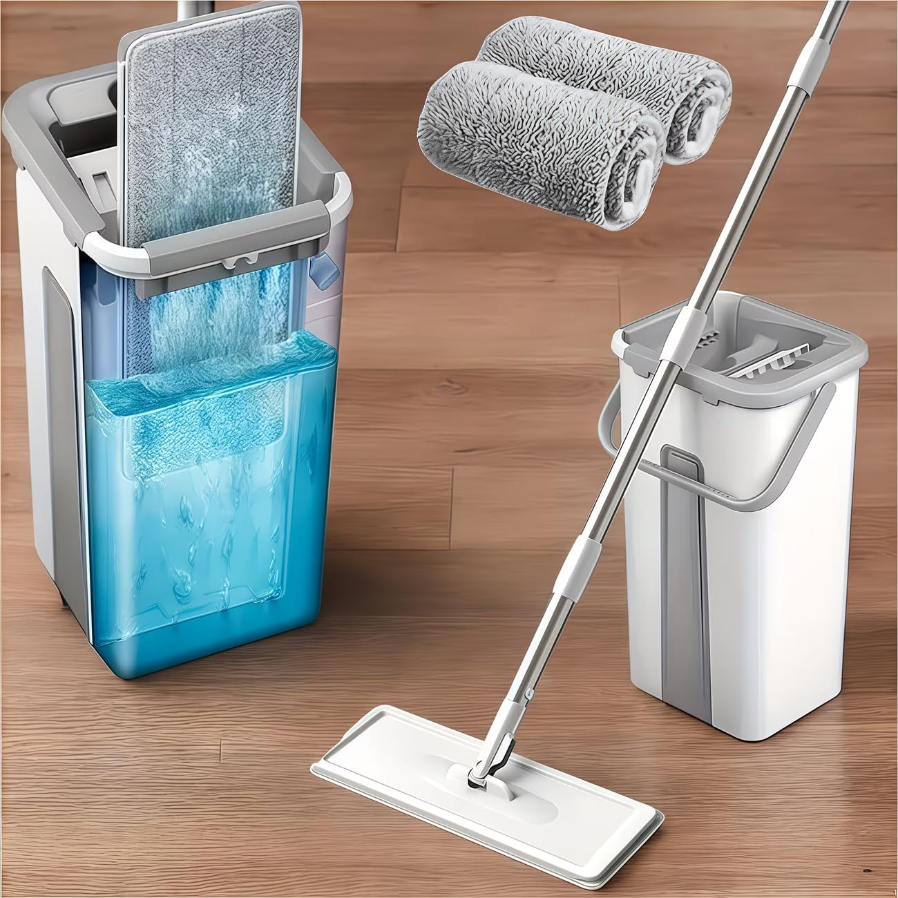 Home Bathroom Upgrades - 1PC Upgrade Mop And Bucket With