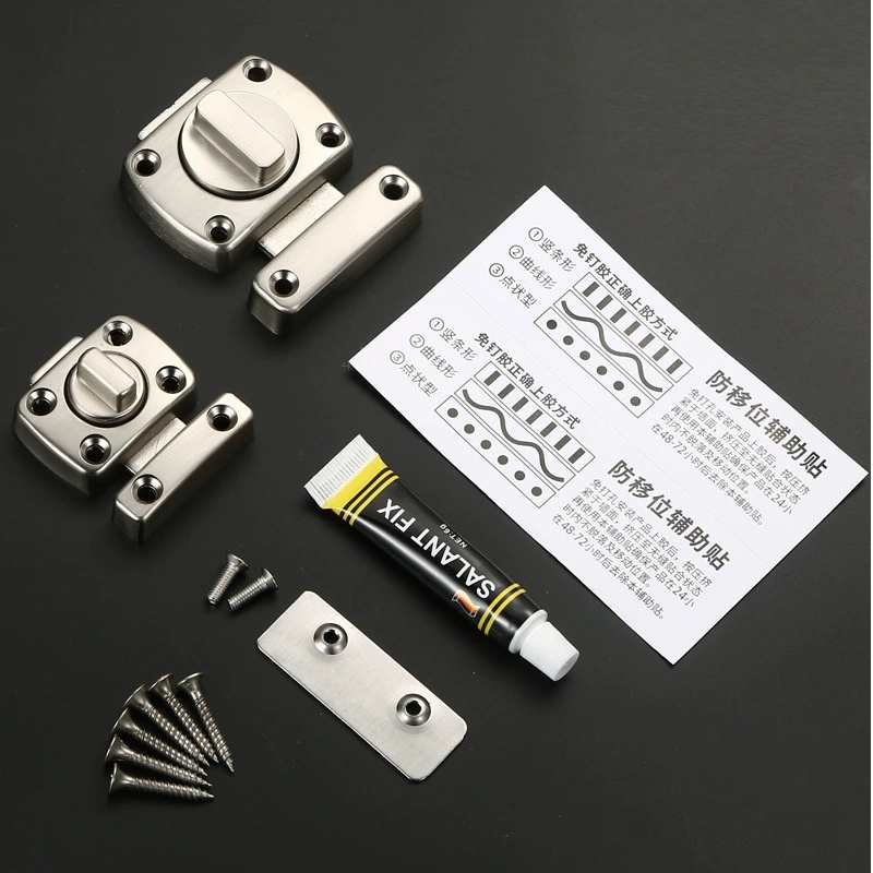 Home Bathroom Hardware - Home Security Latch Double Sided Cabinet