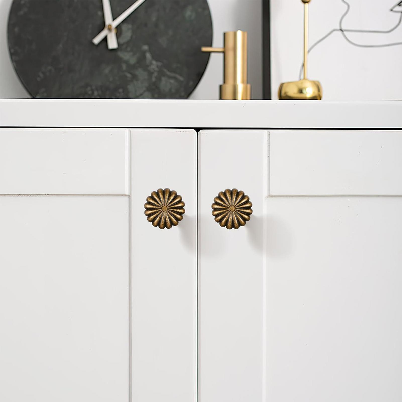 Home Bathroom Hardware - Cabinet Knobs 10 Pieces Pumpkin Cupboard