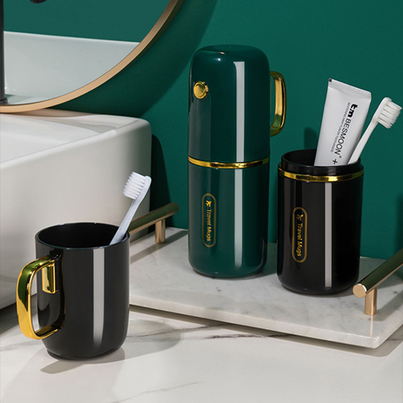 Toothbrush Holder Set - Toothbrush Cup Holder Mouthwash Cup Set