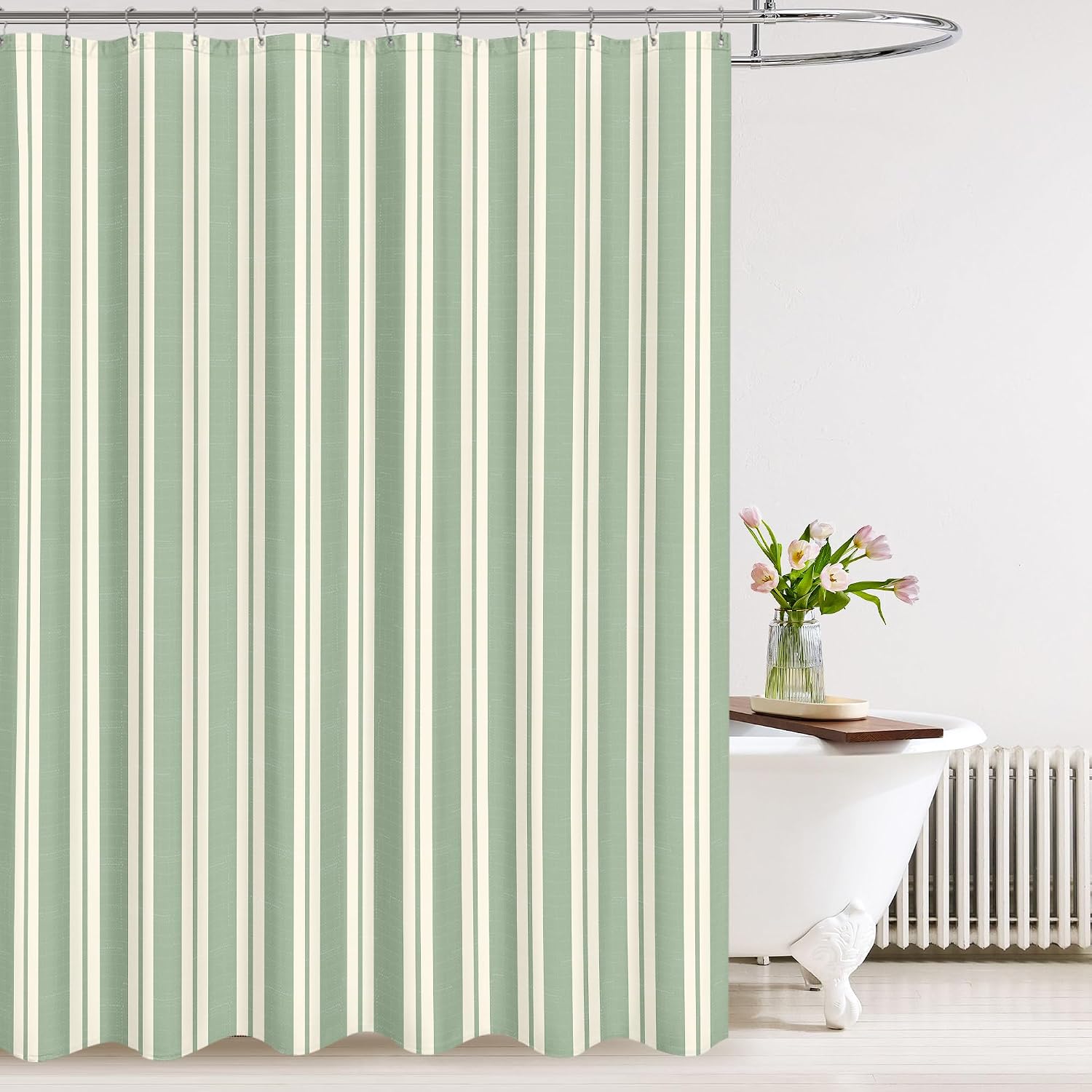 Shower Curtain Liner - Striped Shower Curtain Waterproof Liner Bathroom