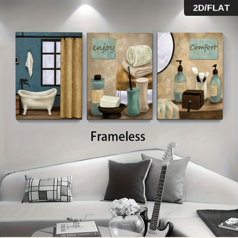 1 set of bathroom themed tripl - đánh giá và giá Home Bathroom Plan