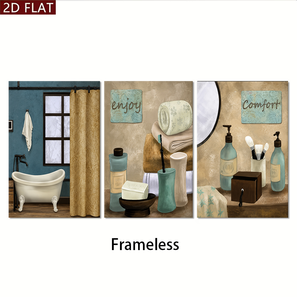 1 set of bathroom themed tripl - đánh giá và giá Home Bathroom Plan