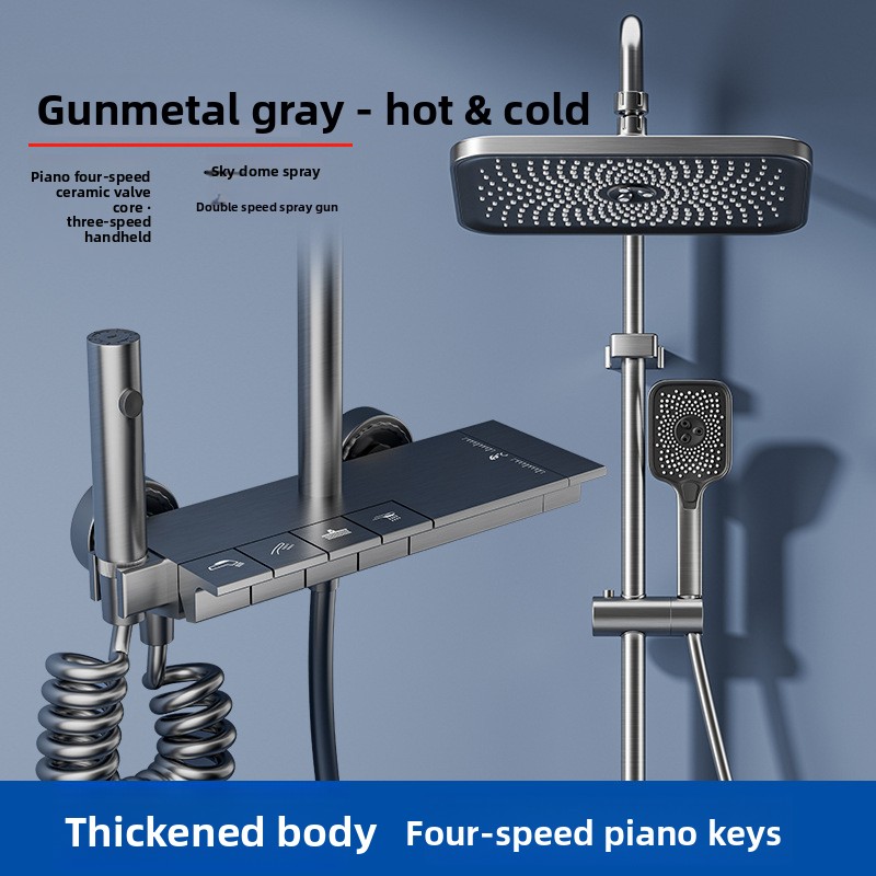 Gunmetal Gray Shower Head Syst - đánh giá và giá Home Bathroom Lights
