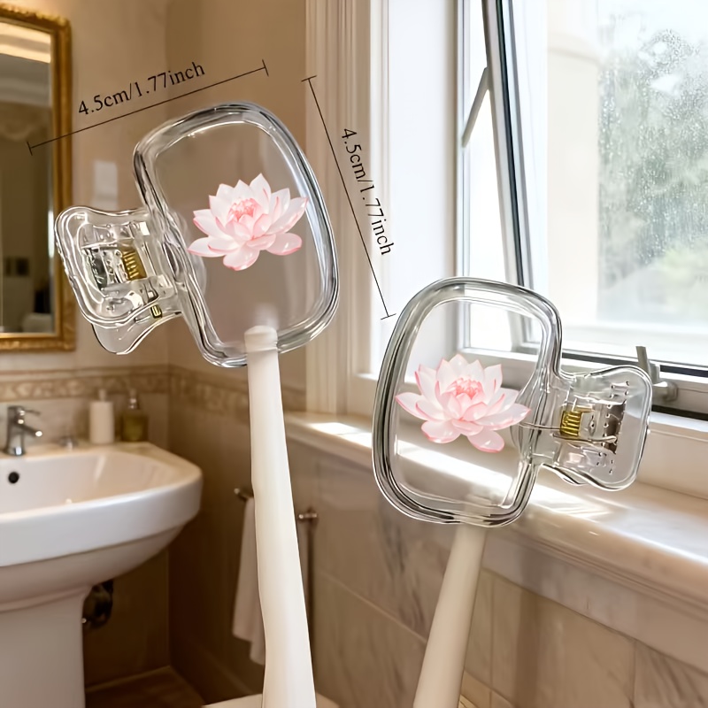 Beautiful Lotus 2pcs Toothbrus - đánh giá và giá Toothbrush Holder Set