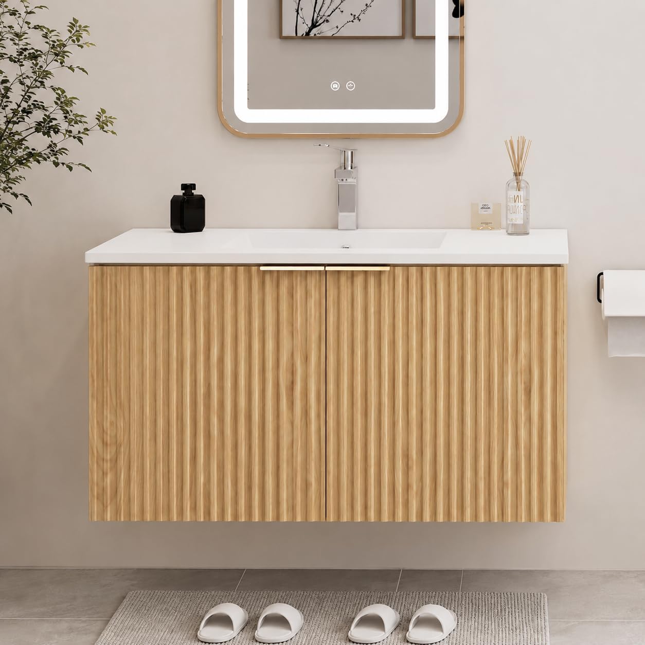 Modern Floating Bathroom Vanit - đánh giá và giá Home Goods Bathroom Cabinets