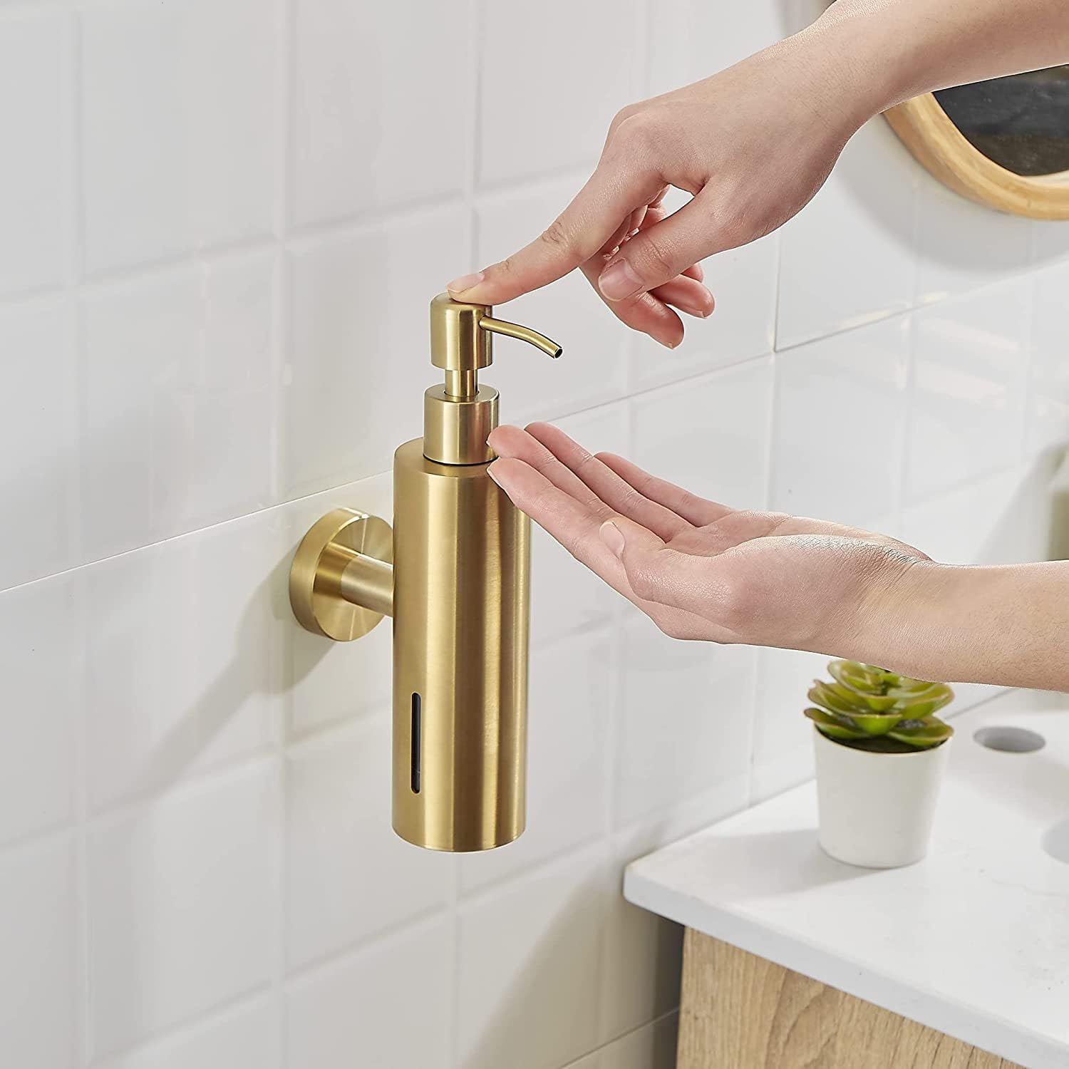 Single 250ML Soap Dispenser Ba - đánh giá và giá Home Bathroom Wall Soap Dispenser