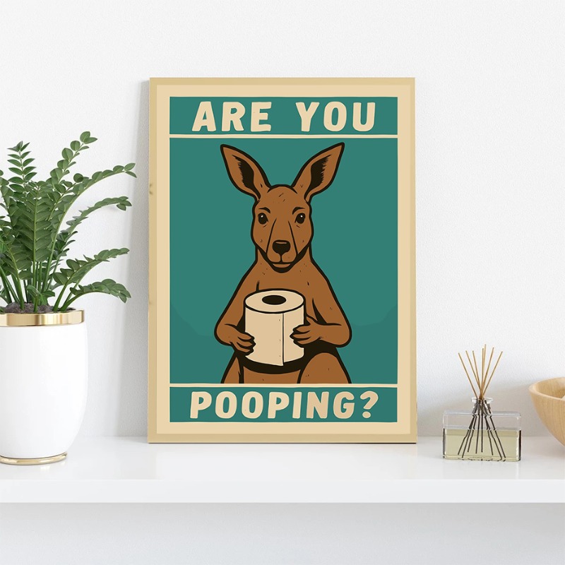 Funny Animal Toilet Poster Car - đánh giá và giá Home Bathroom Quotes