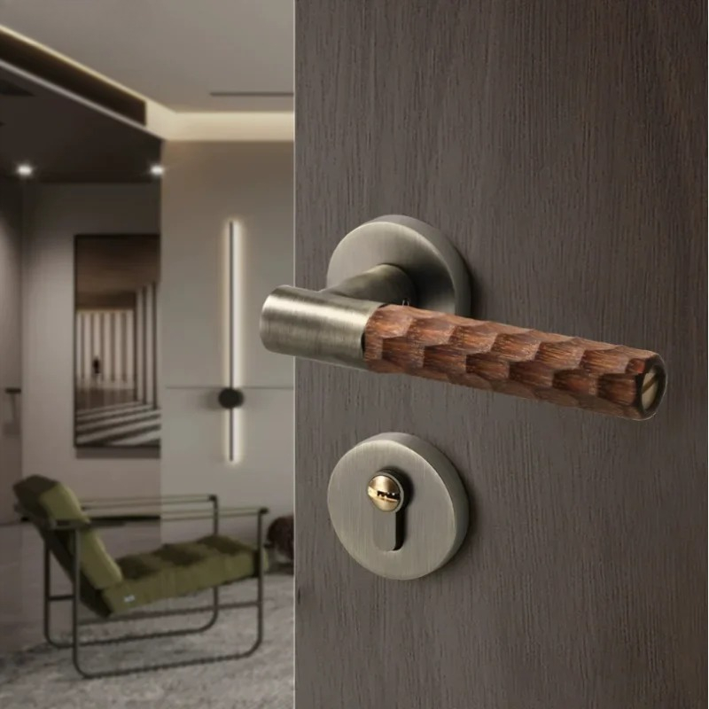 Wooden Door Handle Zinc Silent - đánh giá và giá Home Bathroom Hardware