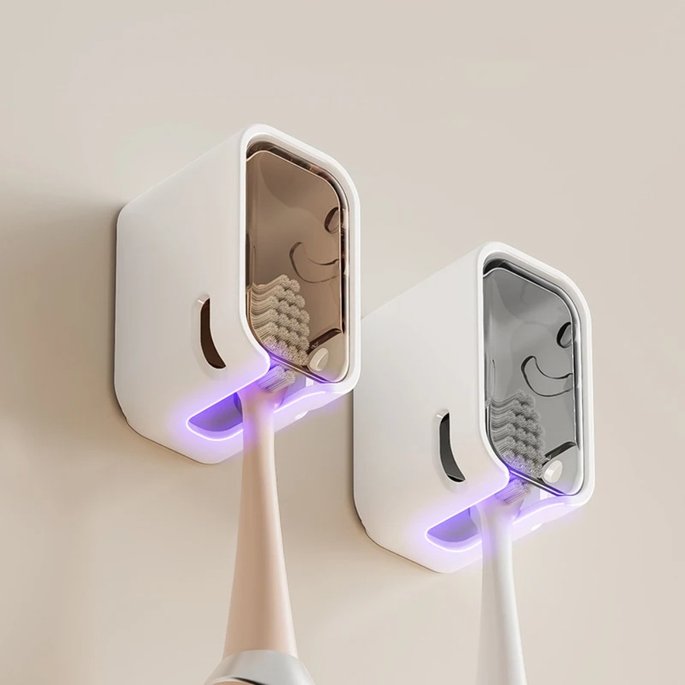 2PCS Toothbrush Holder Flip-to - đánh giá và giá Toothbrush Holder Set