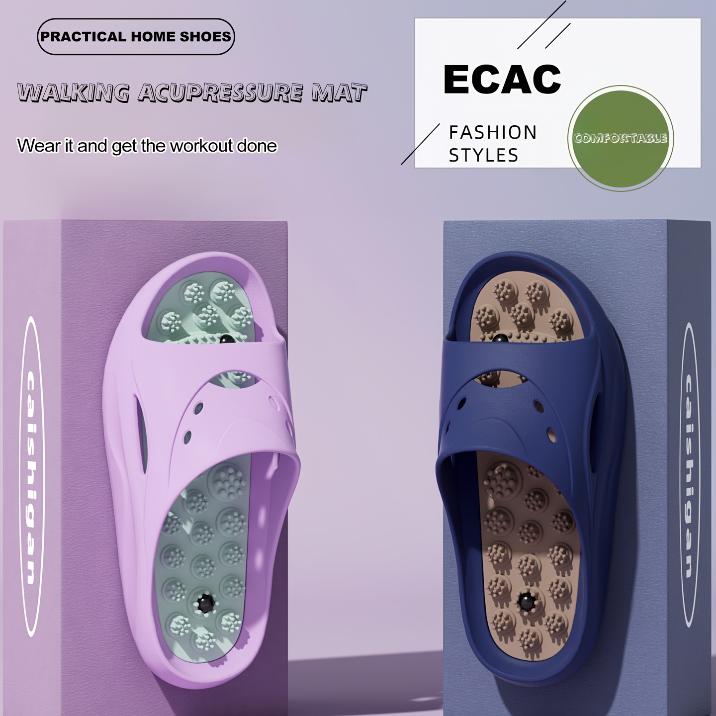 Women Men EVA Massage Slippers - đánh giá và giá Home Outdoor Bathroom