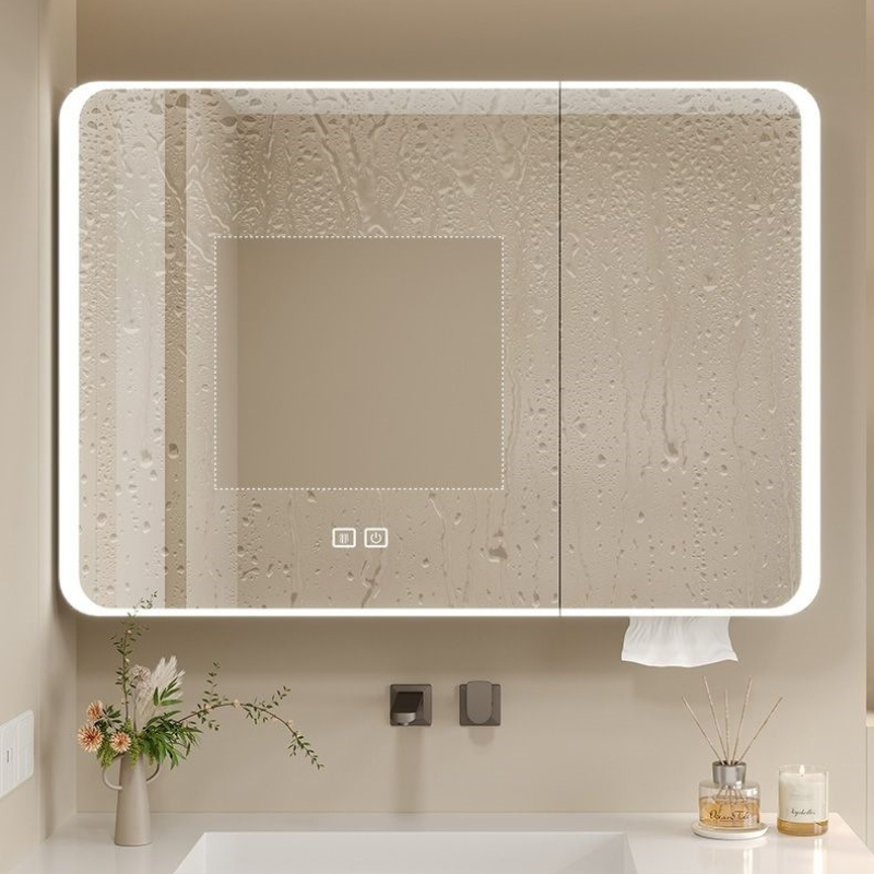 LED Bathroom Mirror Cabinet Al - đánh giá và giá Home Bathroom Lights