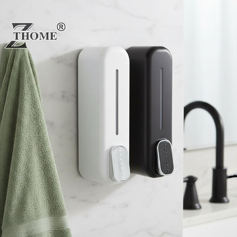 Manual Press ABS Wall‑Mounted  - đánh giá và giá Home Bathroom Wall Soap Dispenser