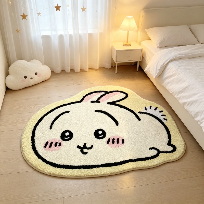 -Chiikawa！！！ Cartoon Rug Anime - đánh giá và giá Home Goods Bathroom