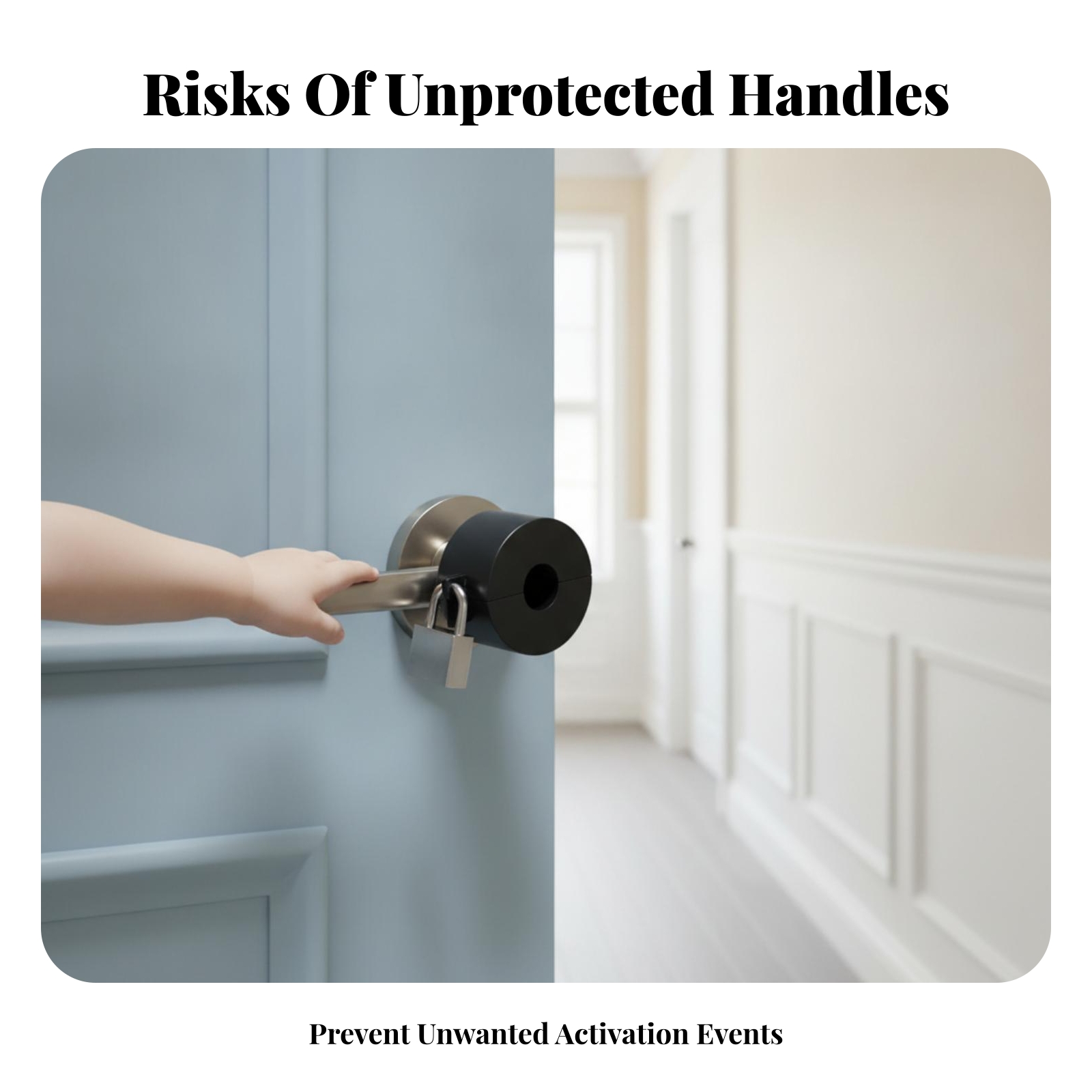 Door Knob Lockout Device Black - đánh giá và giá Home Bathroom Hardware