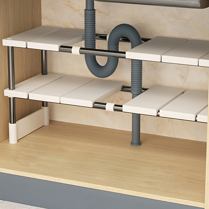 Adjustable Under Sink Storage  - đánh giá và giá Home Goods Bathroom Cabinets