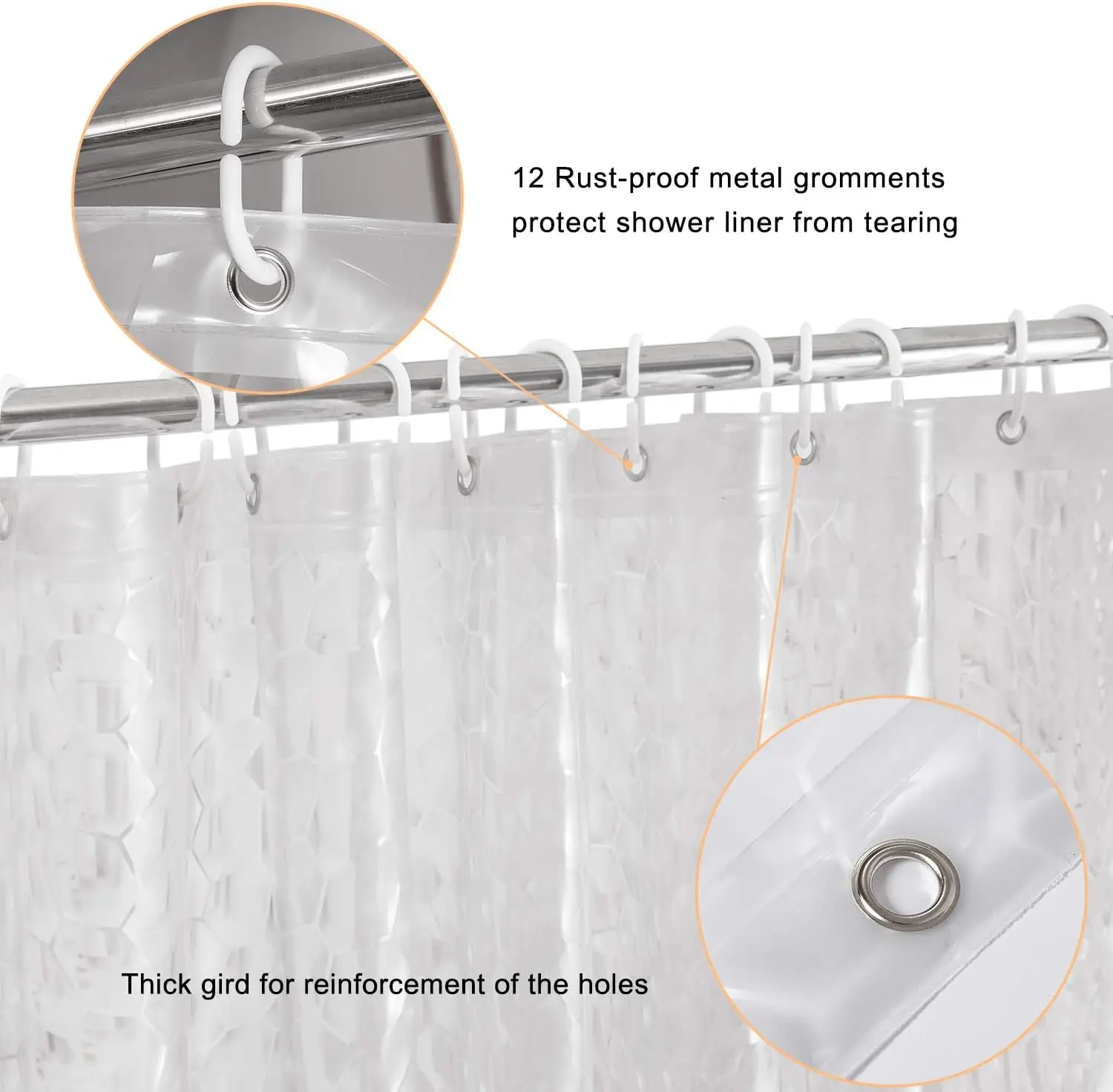 3D Water Cube Shower Curtain L - đánh giá và giá Shower Curtain Liner