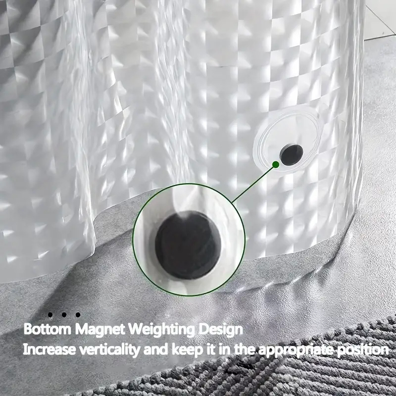 1pc Waterproof Clear Crystal S - đánh giá và giá Shower Curtain Liner