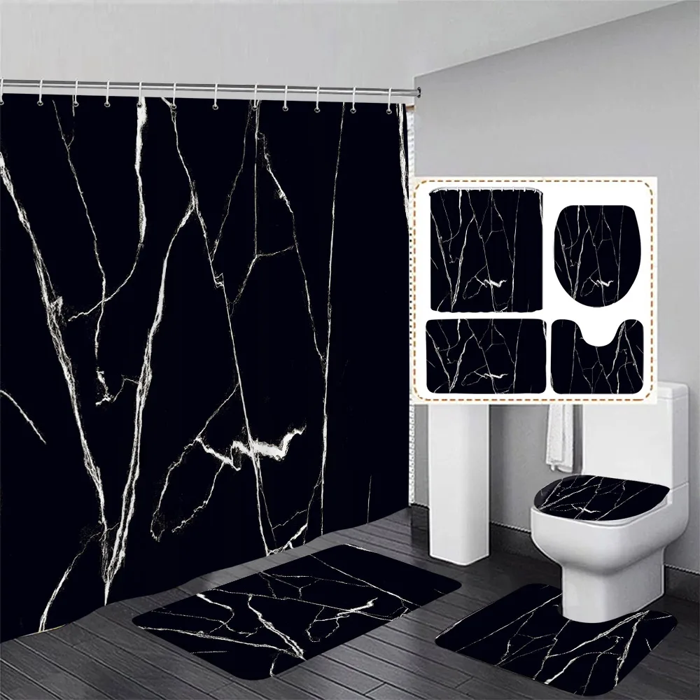 Black Marble Shower Curtain Se - đánh giá và giá Shower Curtain Liner