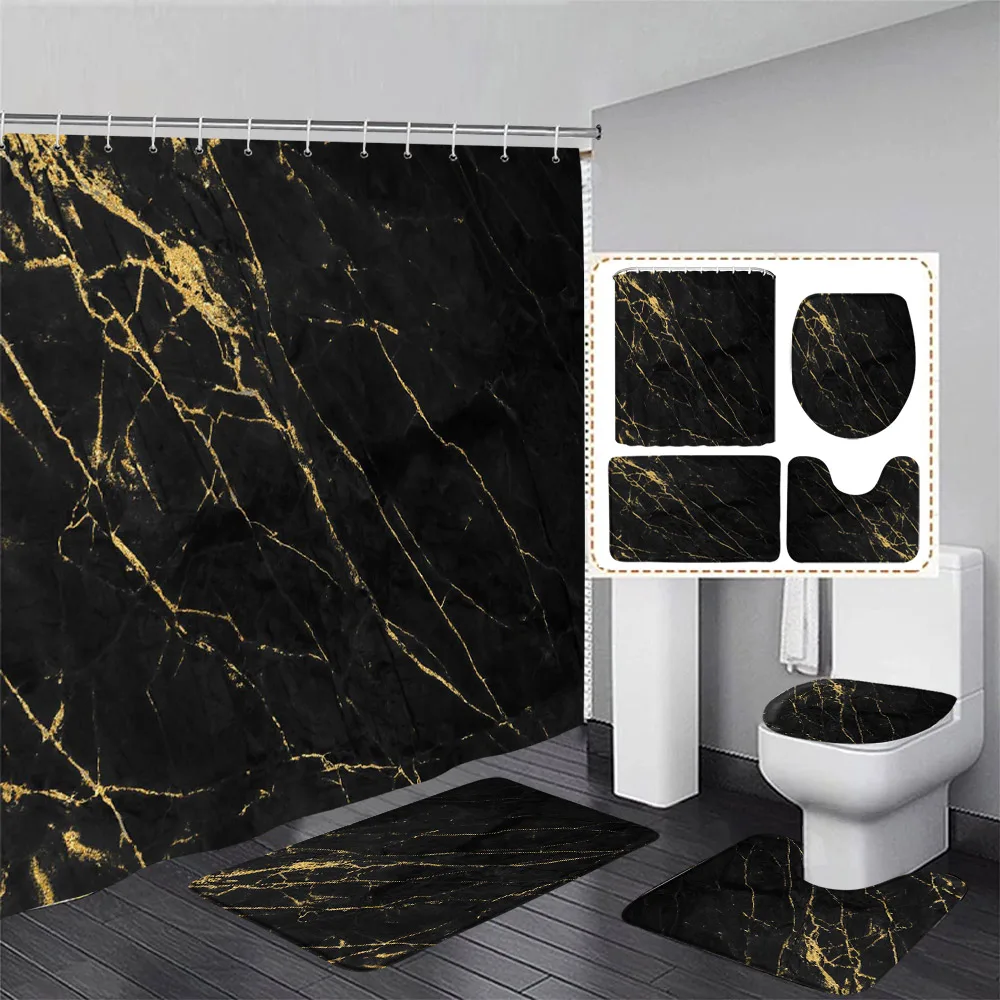 Black Marble Shower Curtain Se - đánh giá và giá Shower Curtain Liner