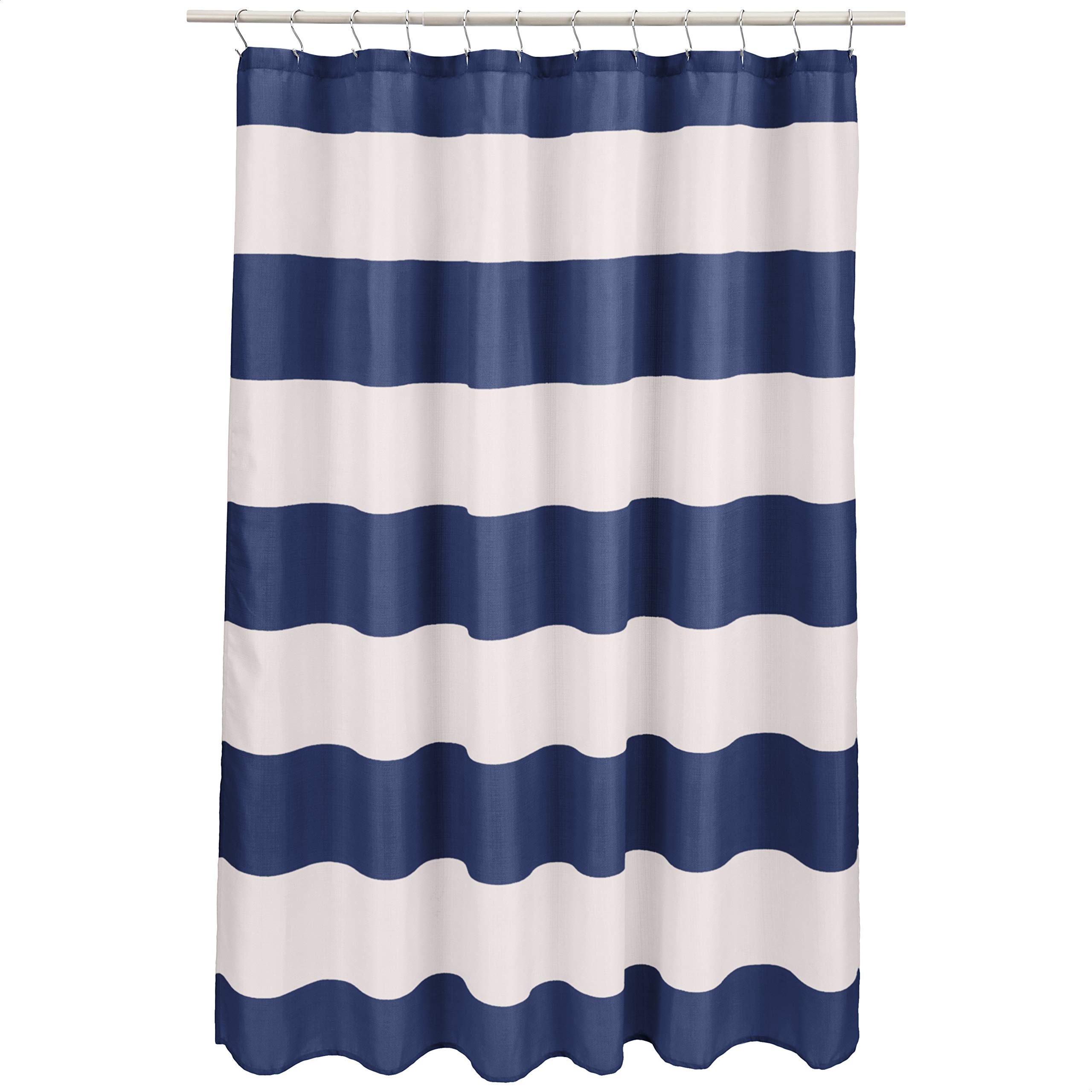 Màu Xanh Hải Quân Màn Tắm Sọc  - đánh giá và giá Shower Curtain Liner