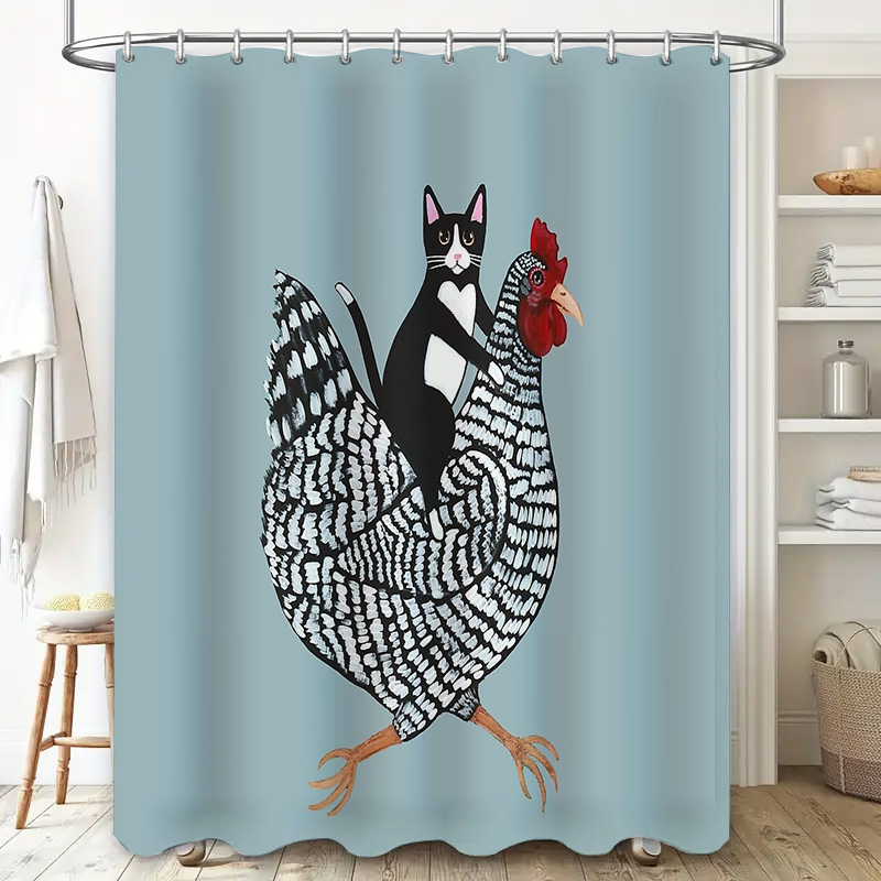 Chicken Shower Curtain Farmhou - đánh giá và giá Shower Curtain Liner
