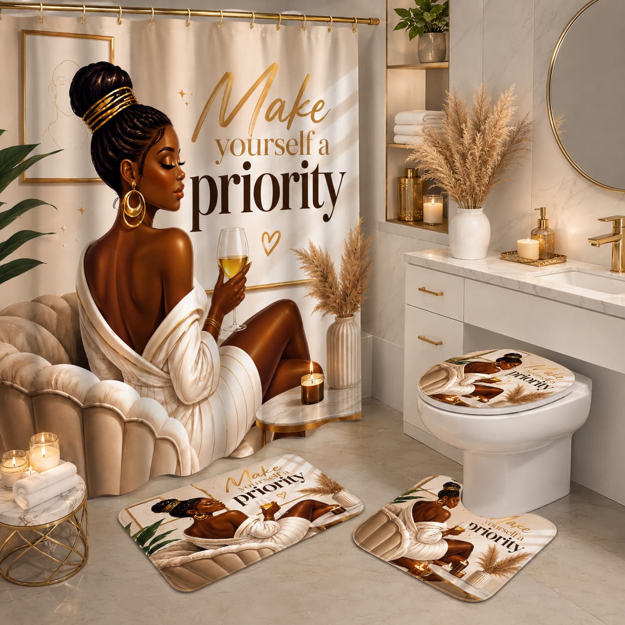 2D Flat, 2D Flat 4pcs Elegant  - đánh giá và giá Home Bathroom Quotes