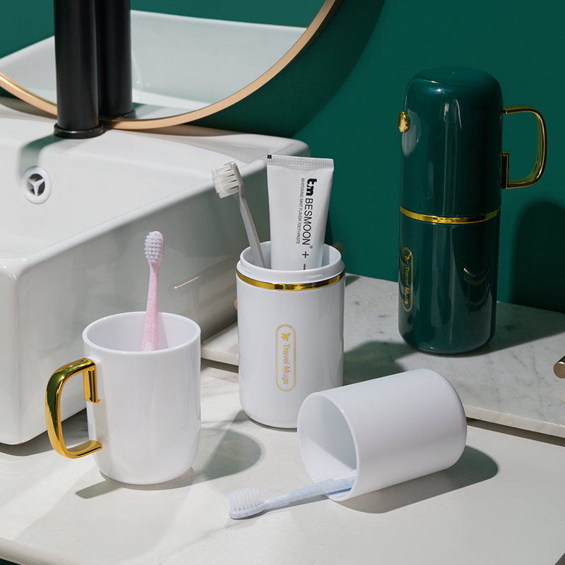 Toothbrush Cup Holder Mouthwas - đánh giá và giá Toothbrush Holder Set