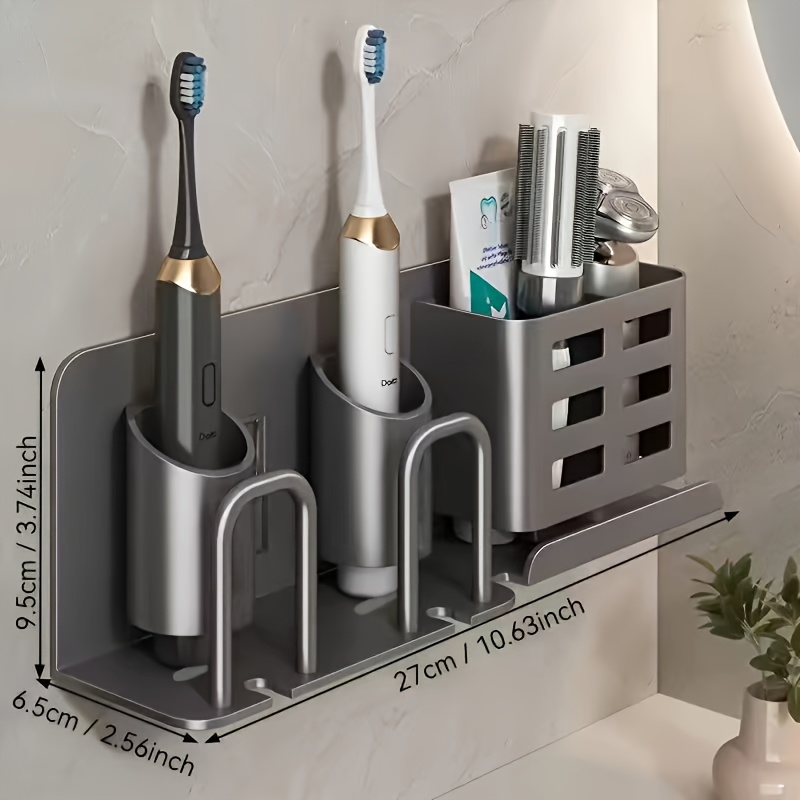 No Drill Wall Mounted Toothbru - đánh giá và giá Toothbrush Holder Set