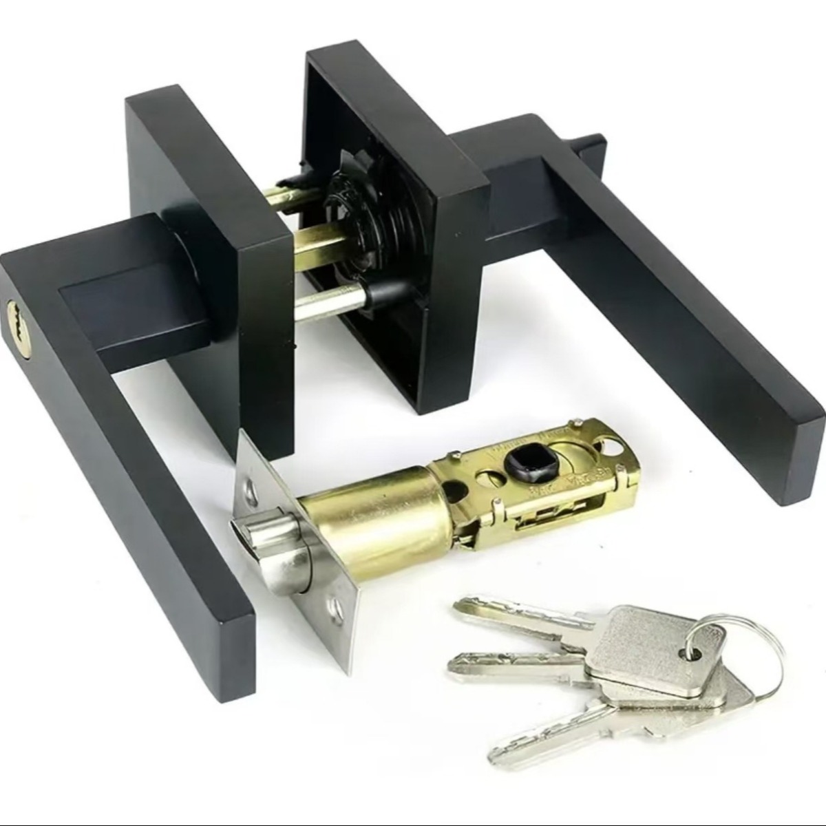 Privacy Door Lock Black Lever  - đánh giá và giá Home Bathroom Hardware