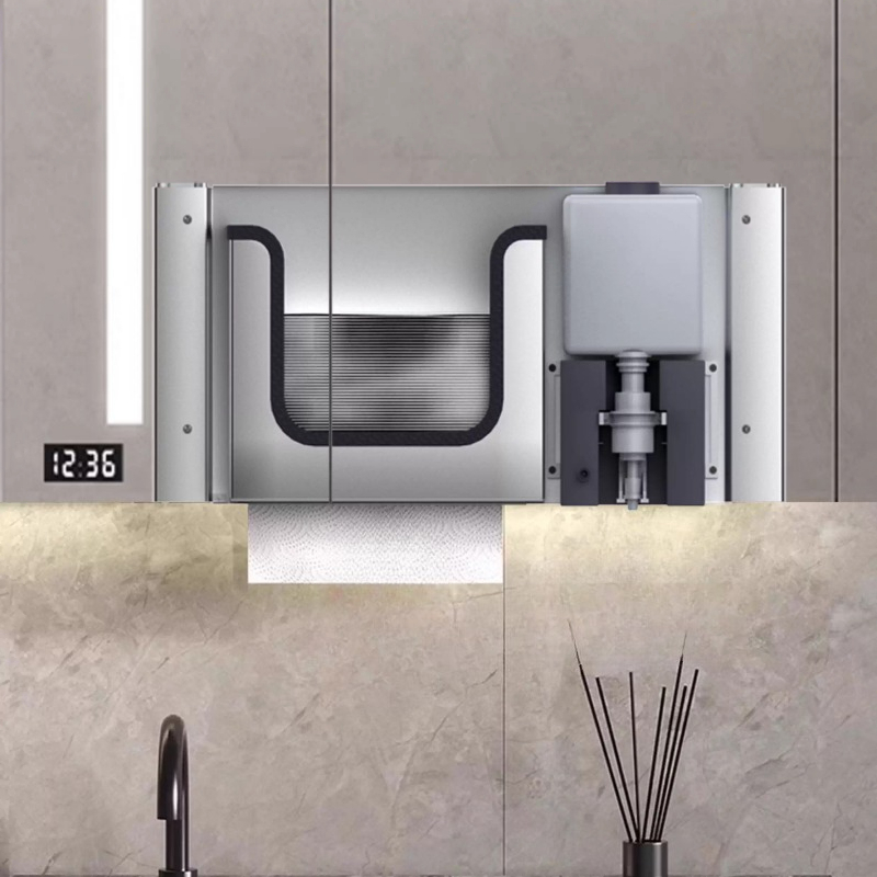 Stainless Steel Hidden Paper T - đánh giá và giá Home Bathroom Wall Soap Dispenser