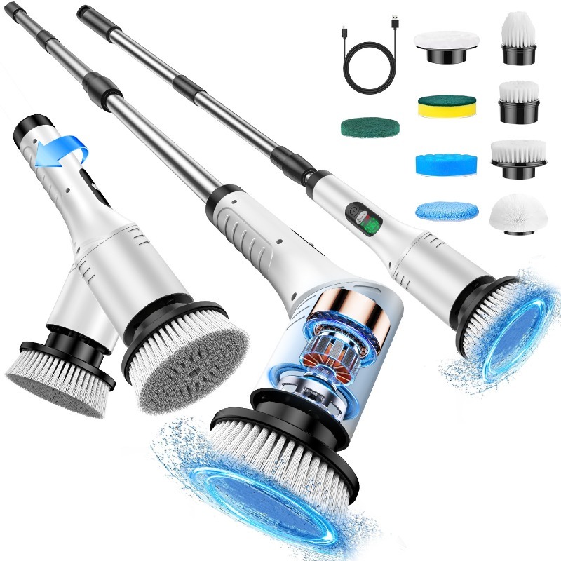 Electric Spin Scrubber 9 in 1  - đánh giá và giá Home Bathroom Cleaning Machine