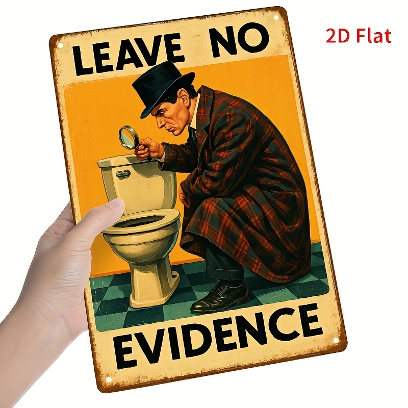 2D Flat Metal Plaque Weird Det - đánh giá và giá Home Bathroom Quotes