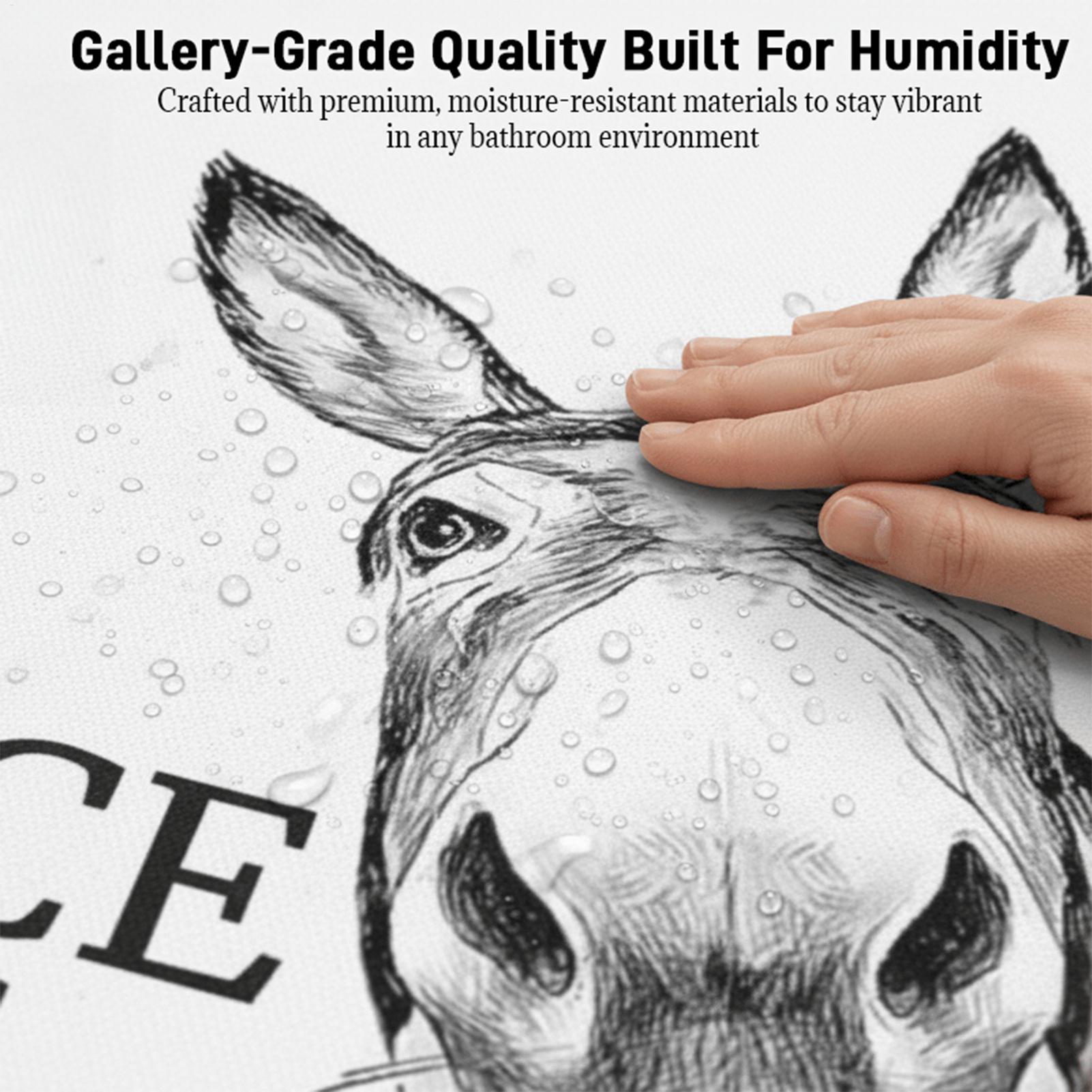 Abstract Funny Animals Donkeys - đánh giá và giá Home Bathroom Quotes