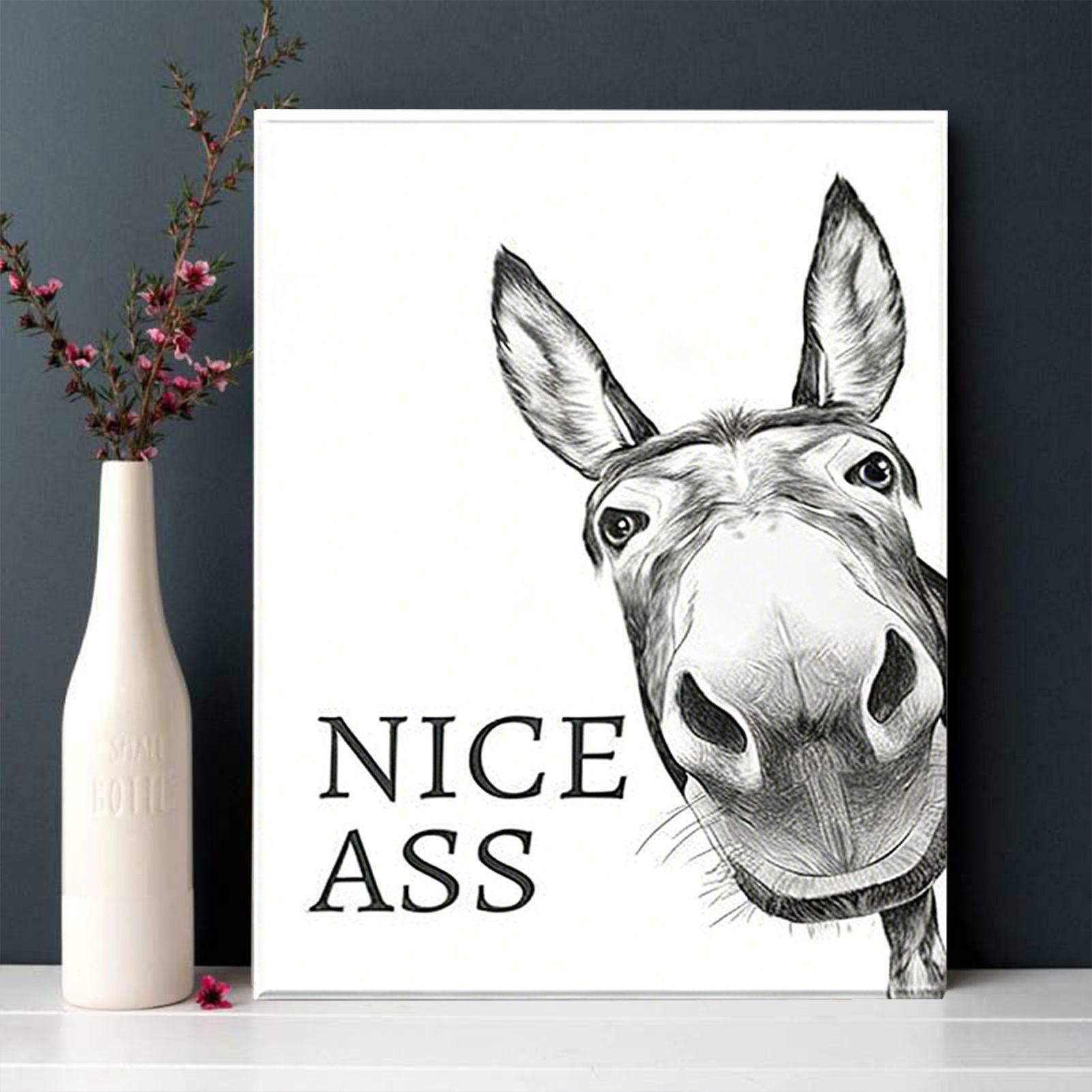 Abstract Funny Animals Donkeys - đánh giá và giá Home Bathroom Quotes