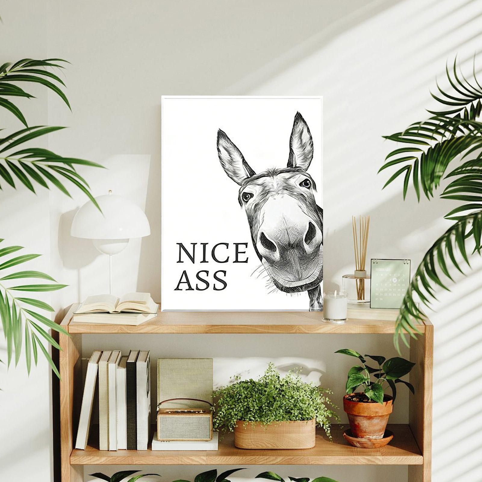 Abstract Funny Animals Donkeys - đánh giá và giá Home Bathroom Quotes