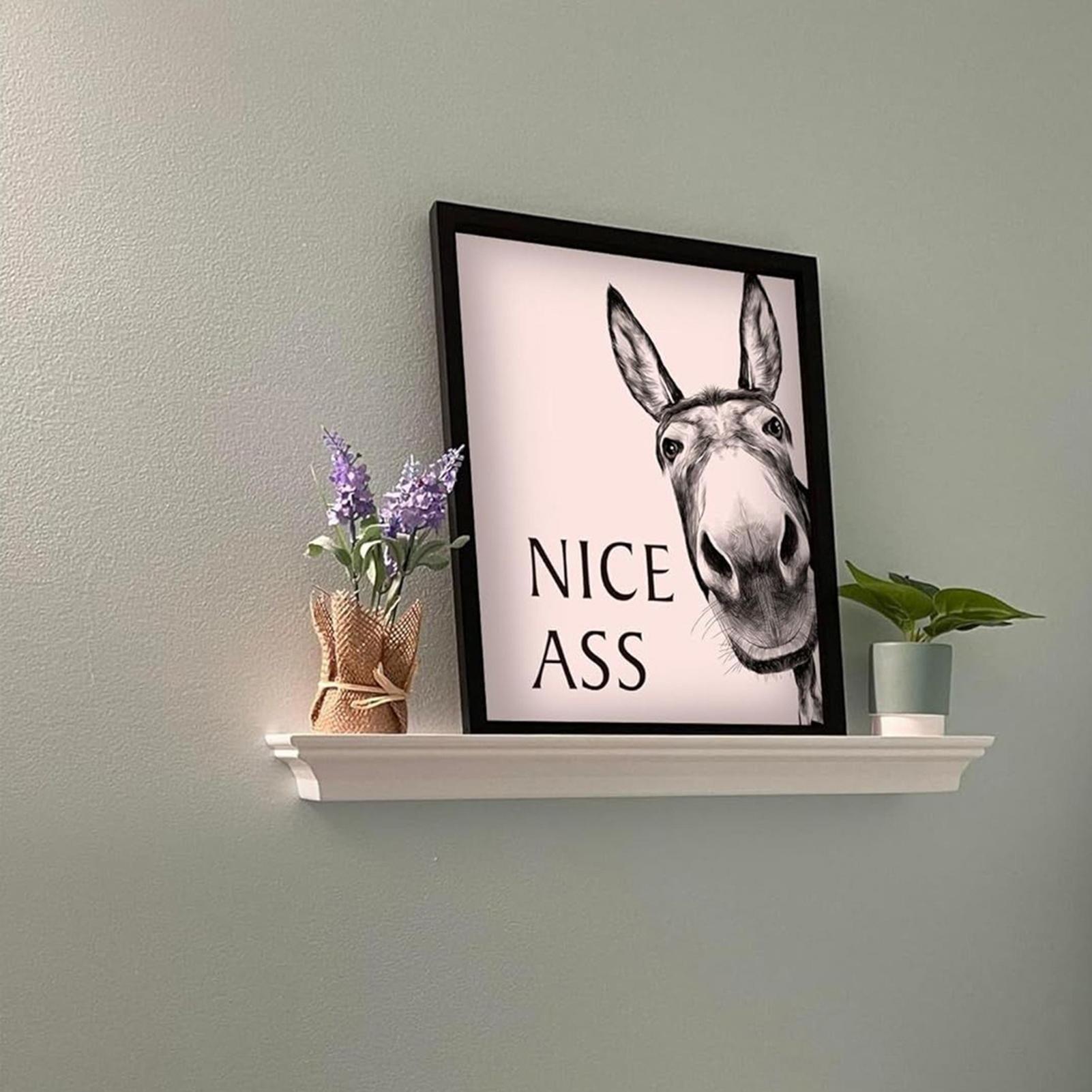 Abstract Funny Animals Donkeys - đánh giá và giá Home Bathroom Quotes