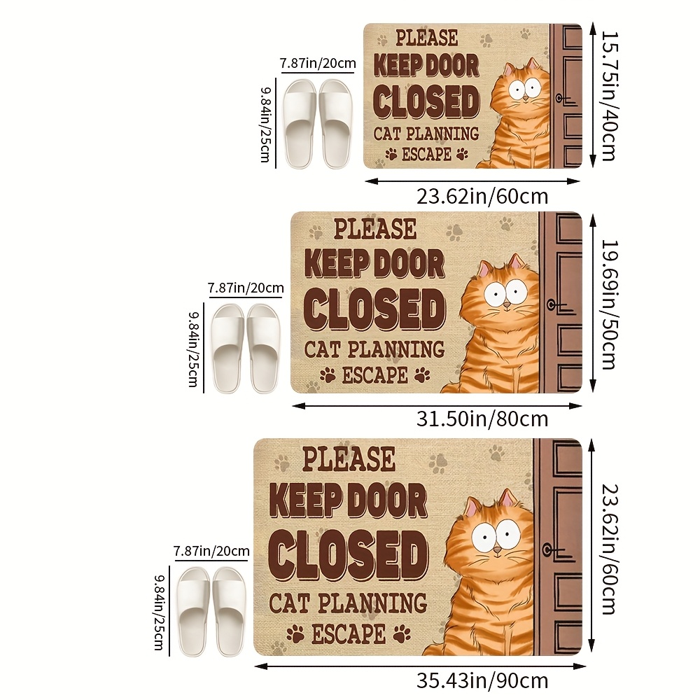 1pc Escape‑Planning‑Cat Print  - đánh giá và giá Home Bathroom Plan
